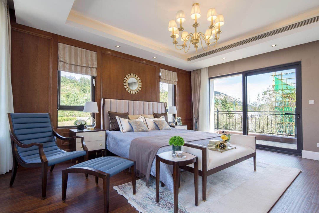 大溪谷别墅区实景,青岛大溪谷中式别墅