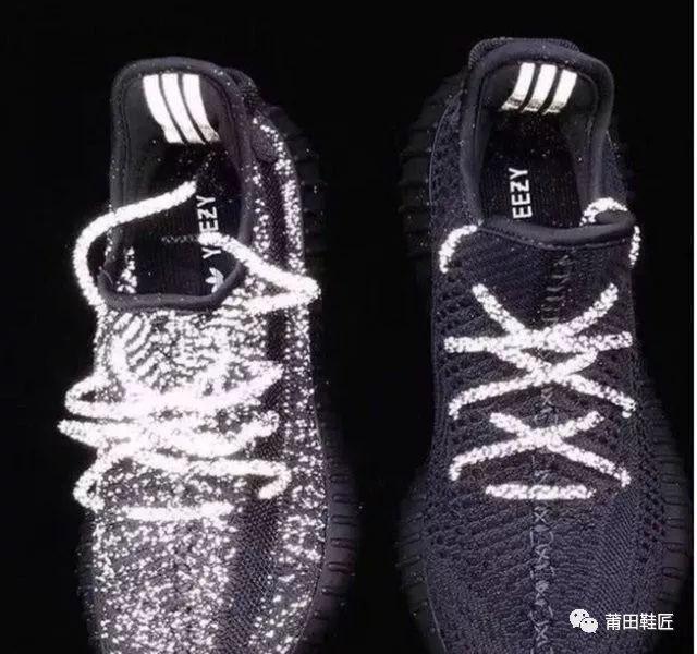 yeezy350冰蓝满天星鞋标真假,yeezy350boostv2黑侧满天星