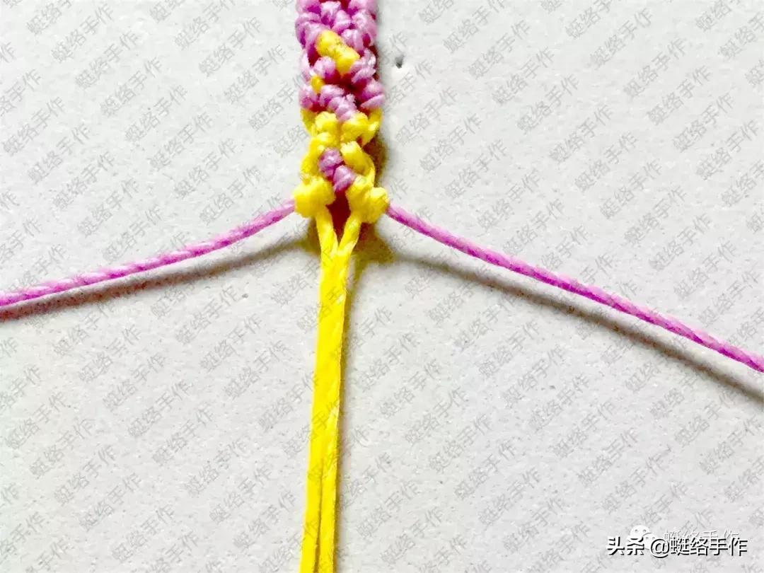 撞色编绳手链,长相思撞色手链教程