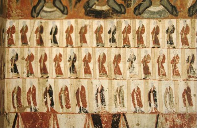 敦煌428窟介绍,敦煌329窟壁画飞天图