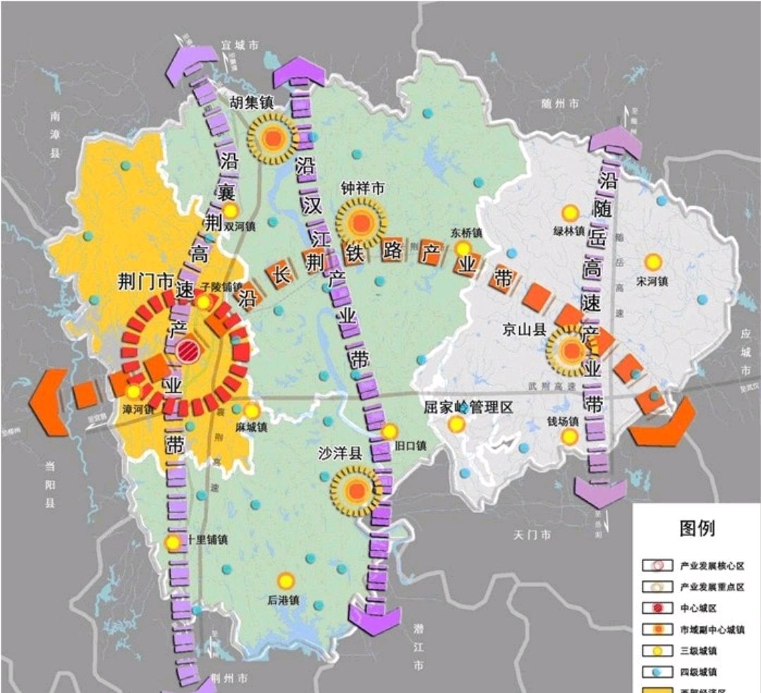 荆门中心城区是哪一块,荆门中心城区有多少个区