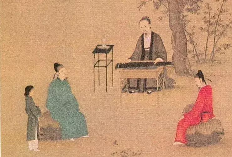 青色意境图,展现中国传统美学独有的意境