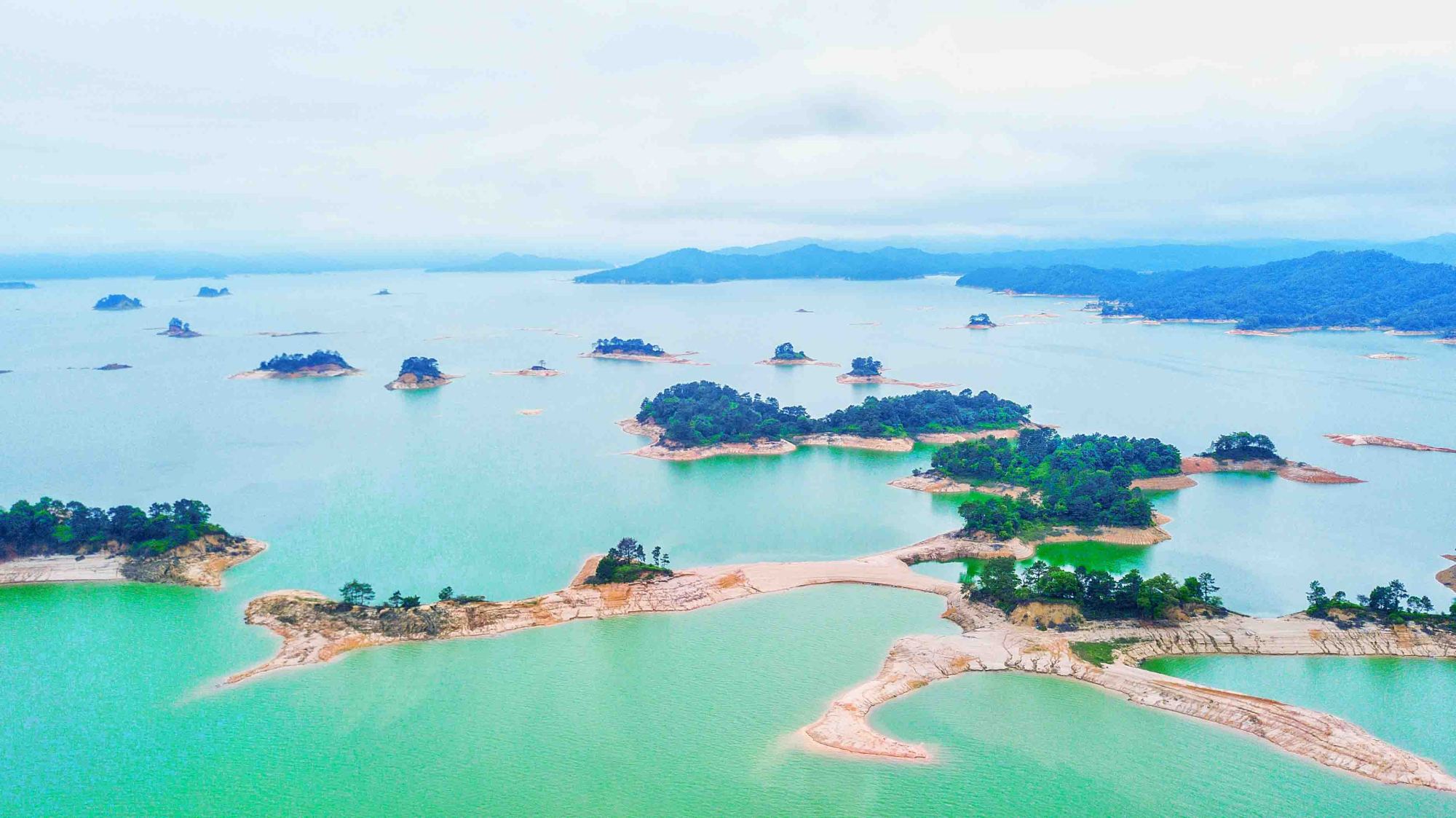 万绿湖美景拍摄,航拍万绿湖风景视频