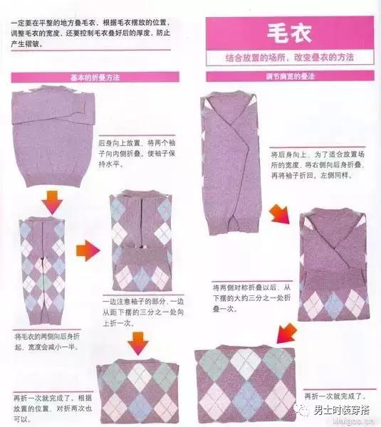衣服的叠法简单图解,衣服的叠法小技巧