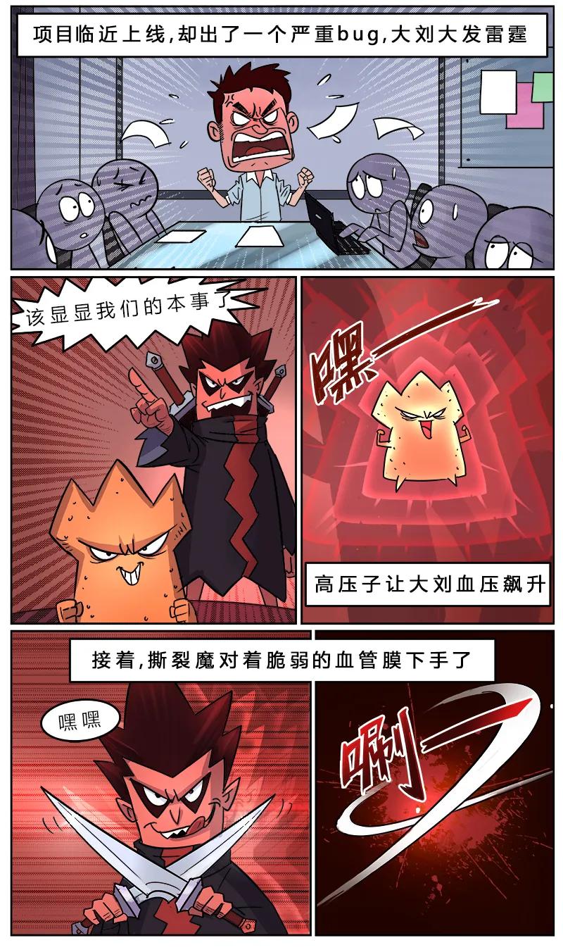 血管超人漫画图片,血管堵塞危害科普动漫