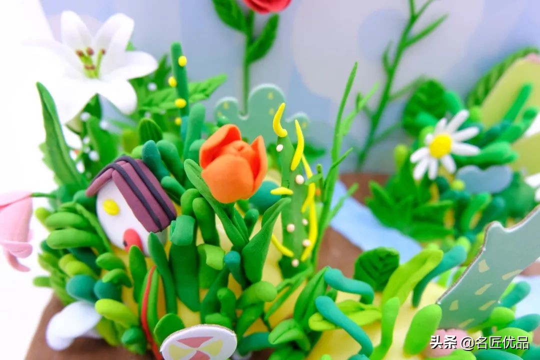 手工黏土花的世界,走进大自然手工粘土