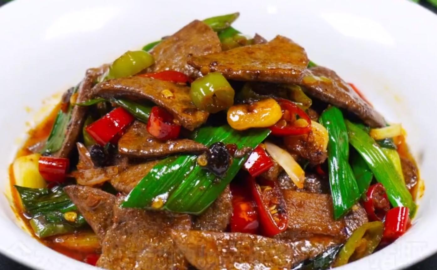 好吃的家常小炒猪肝,家庭小炒猪肝的做法大全