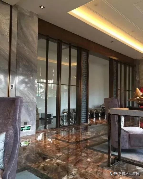 最好看的红色大理石,红色大理石楼梯效果图