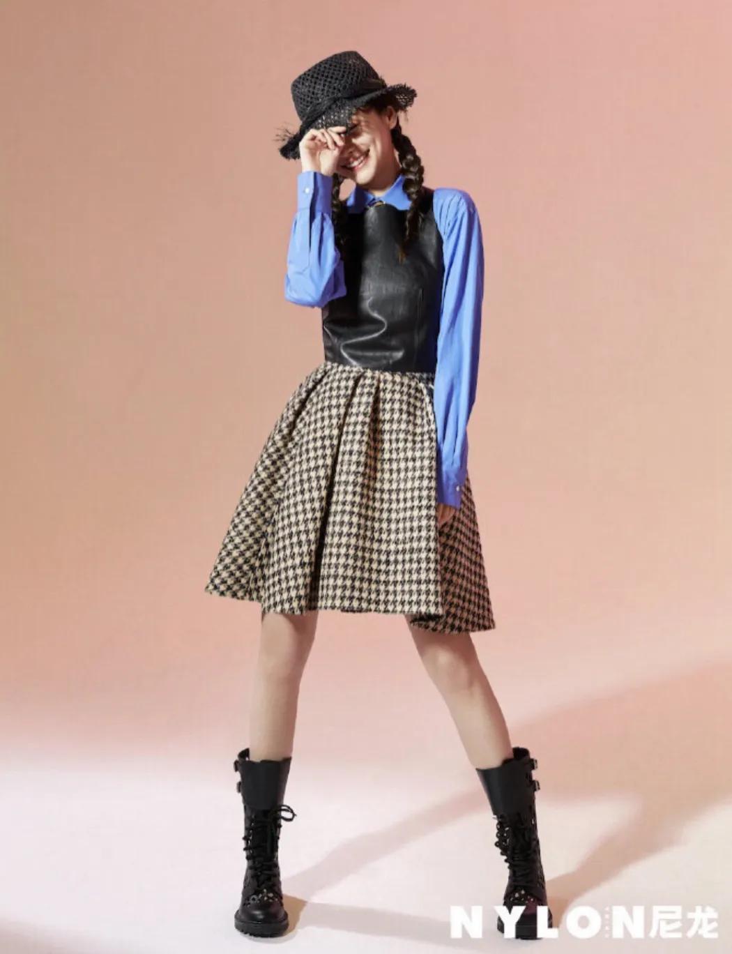 古力娜扎深v蓝色礼服和鞠婧祎,娜扎和鞠婧祎