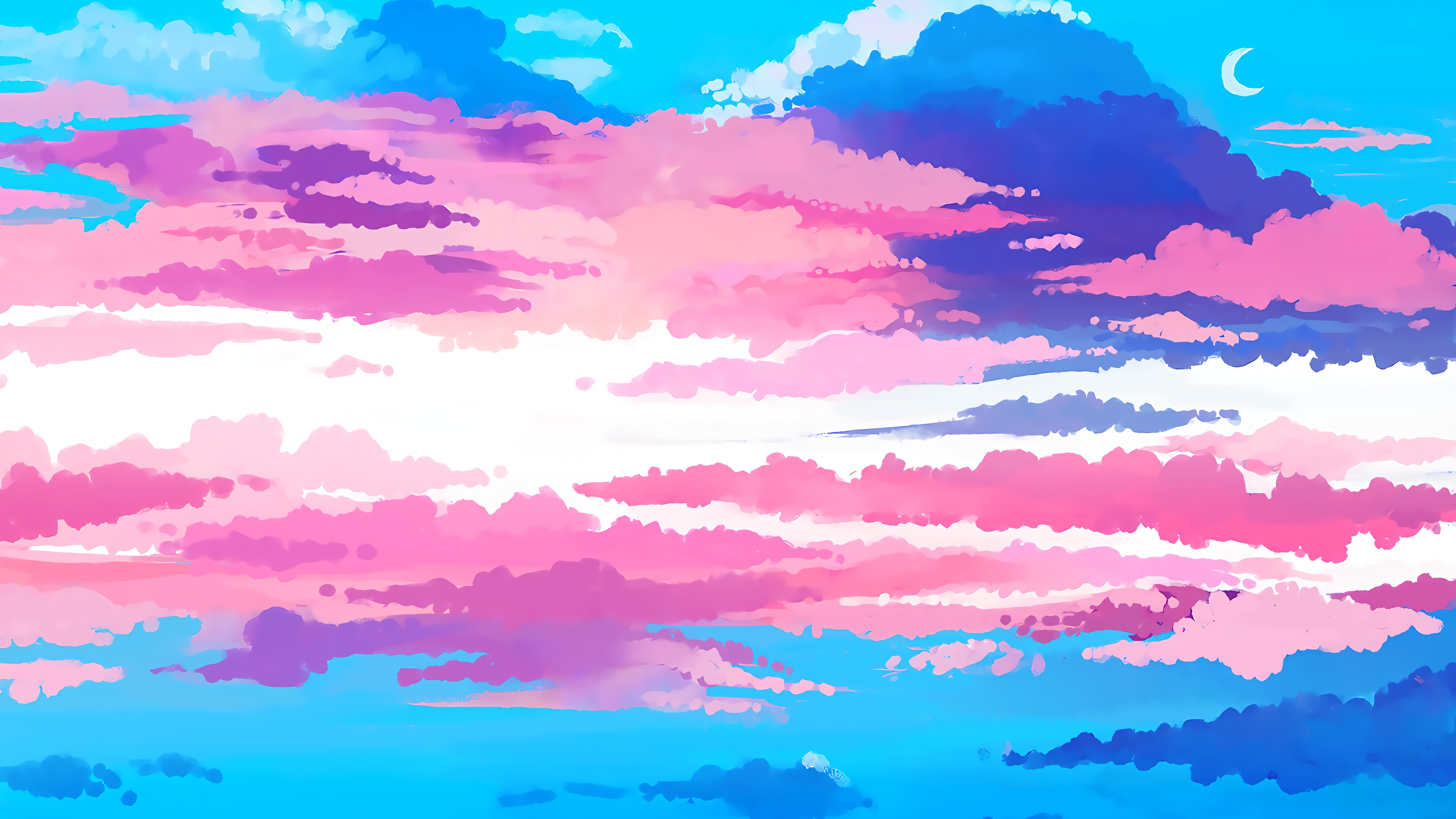 色彩斑斓的壁纸,韩国唯美手绘插画高清壁纸