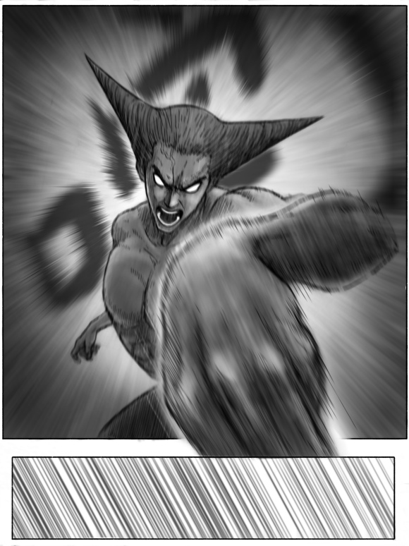 一拳超人原版漫画饿狼vs埼玉,一拳超人漫画vs重制版