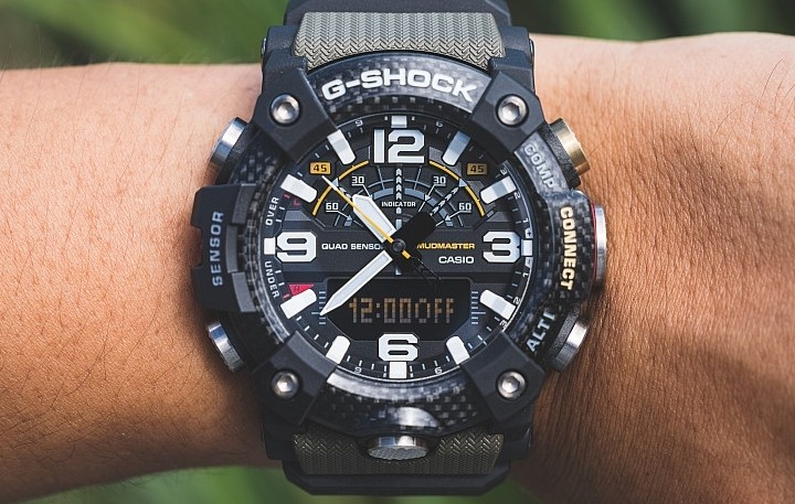 casio卡西欧手表男黑金gshock讲解,卡西欧gg-b100蓝牙连接都能做什么