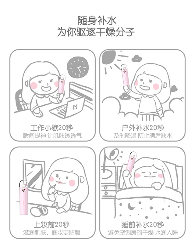 纳米喷雾补水仪蓝灯闪几下就关了,纳米喷雾补水仪可以用烧开的水吗