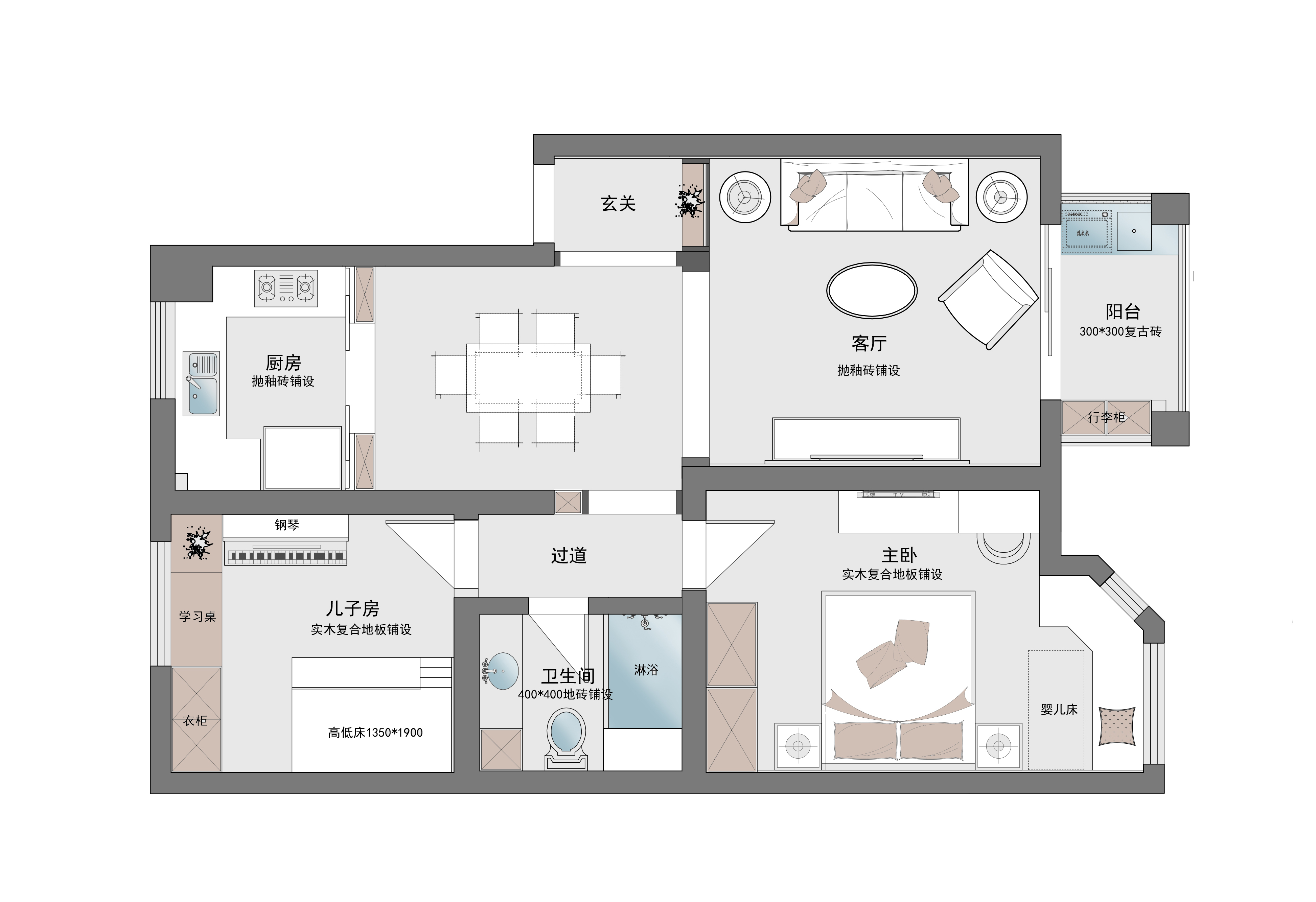 「桂花城」89㎡简美——这是，被岁月惊艳的美好时光