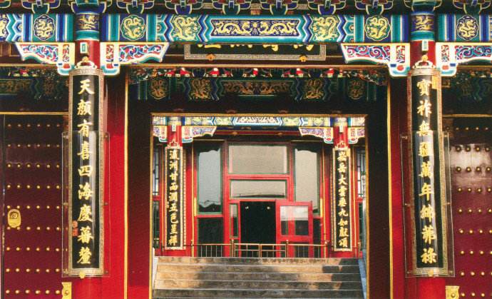 中国古代第一副对联图,我国史书记载的第一副对联