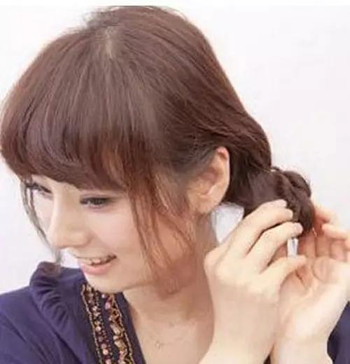 显头圆还贼气质的麻花辫盘发图片,u型夹子怎么固定法式麻花辫盘发