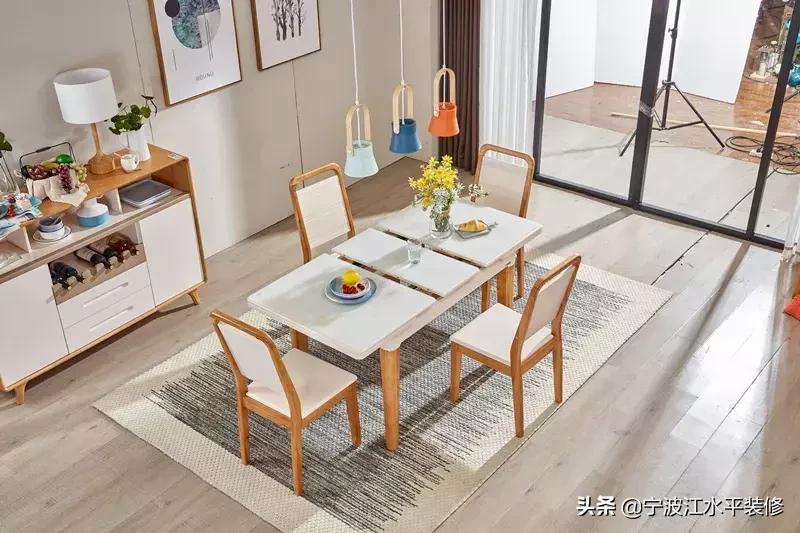 酒柜伸缩餐桌一体靠墙小户型,墙面餐桌折叠可伸缩小户型