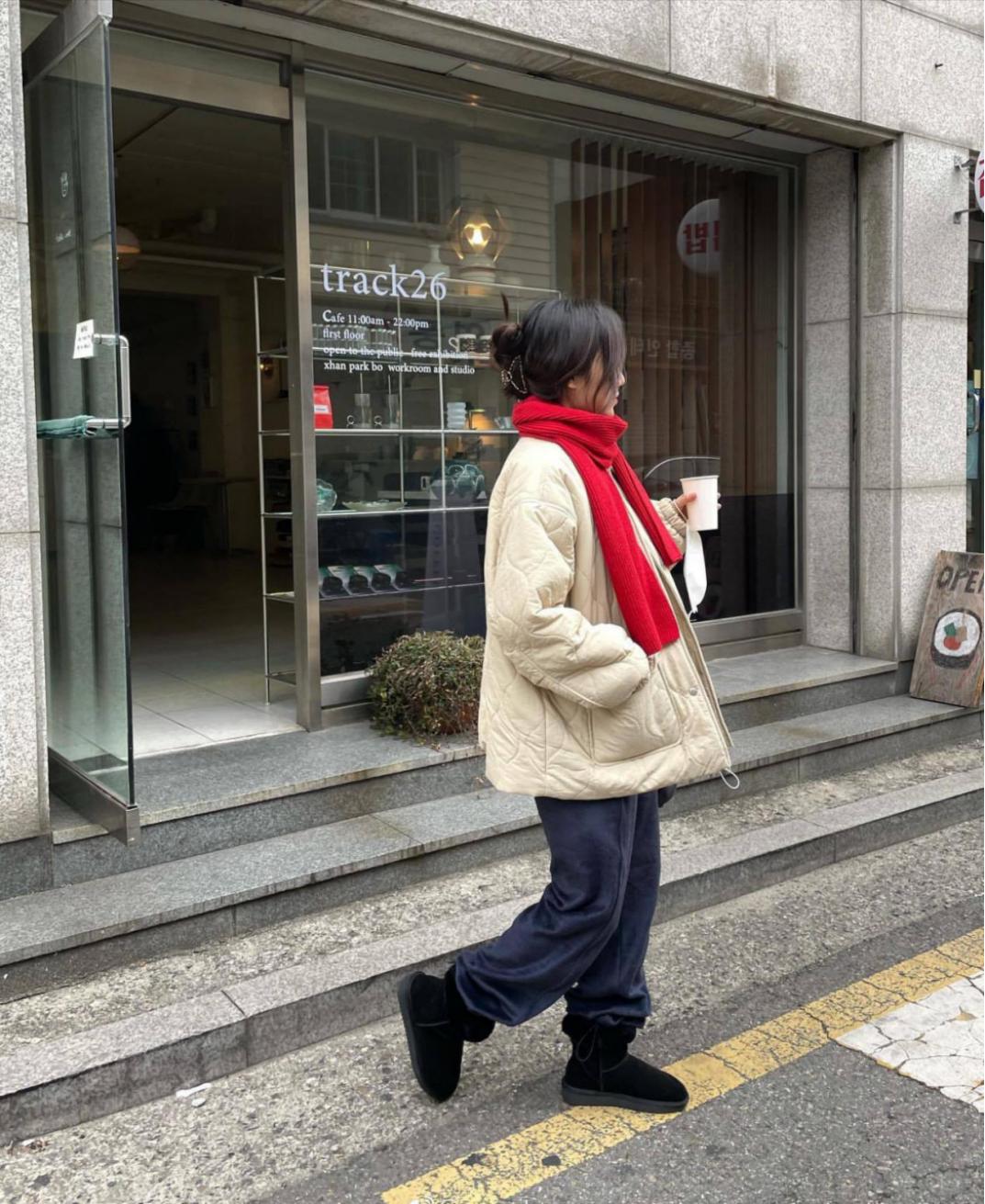 曾可妮同款羽绒服,曾可妮同款摇粒绒外套