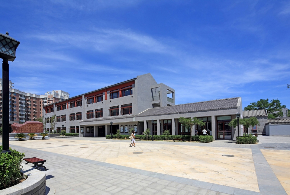 北京三十五中高中新校园，古宅院风格的现代校园