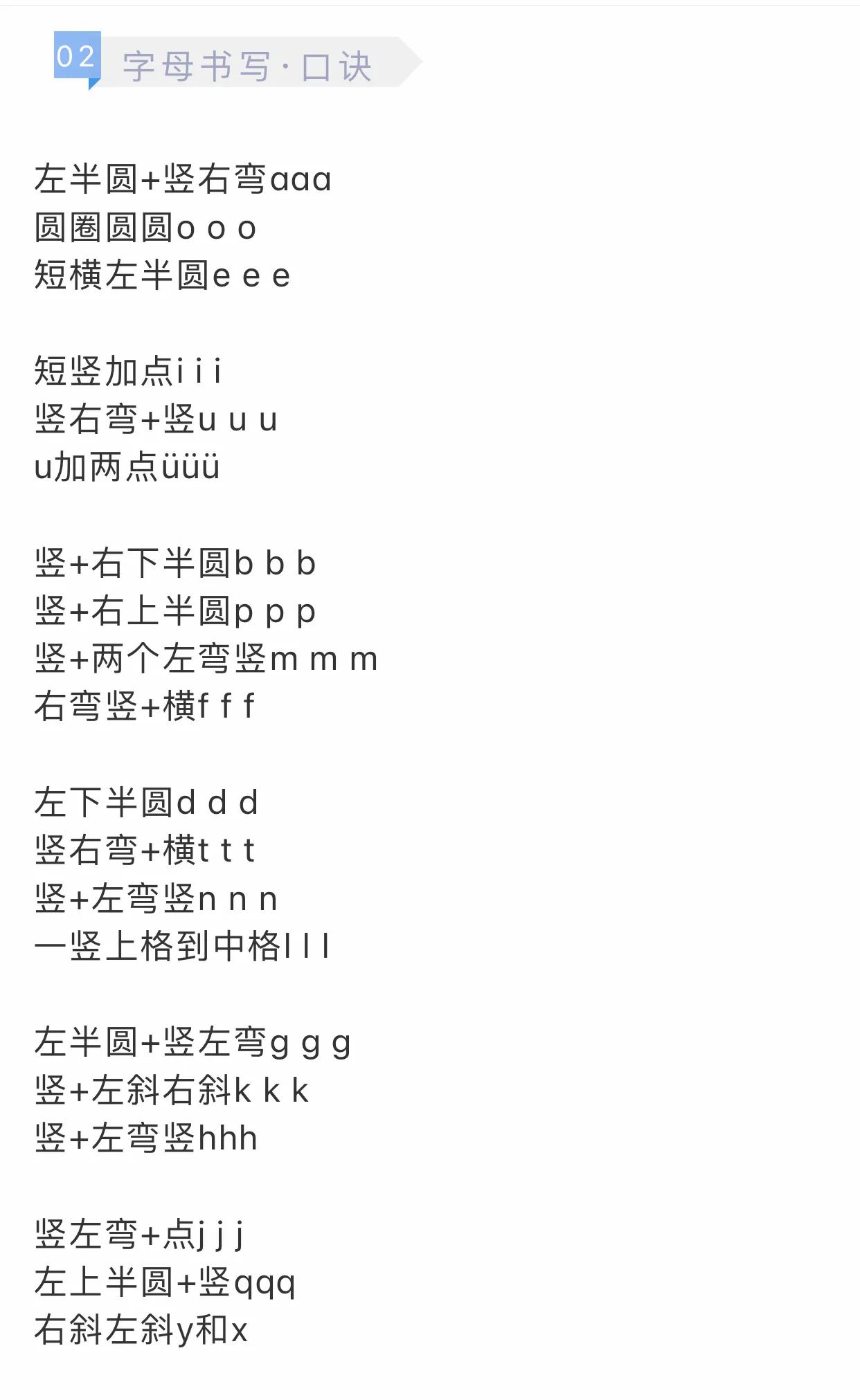 汉语拼音大写字母笔顺笔画顺序,汉语拼音笔画笔顺表