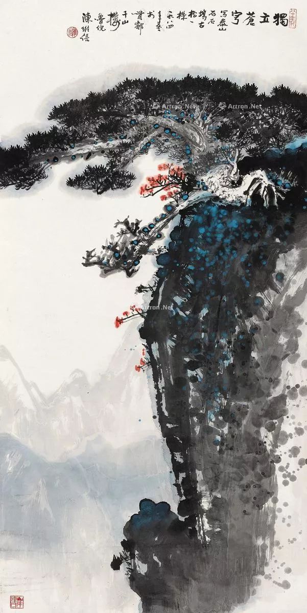 陈继儒山水画作品欣赏,陈良宗山水画作品欣赏