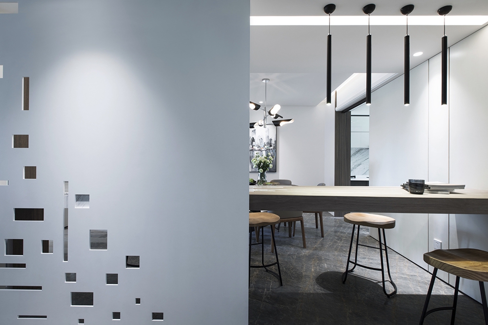 悬空电视柜台面无缝拼接,这是我见过最现代风装修