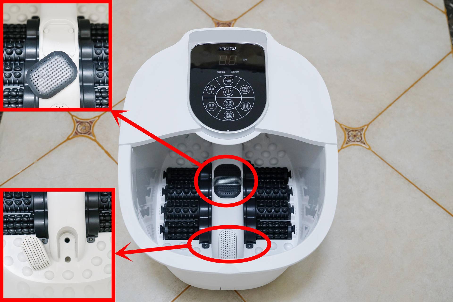 蓓慈泡脚桶怎么洗,蓓慈泡脚桶怎么按摩