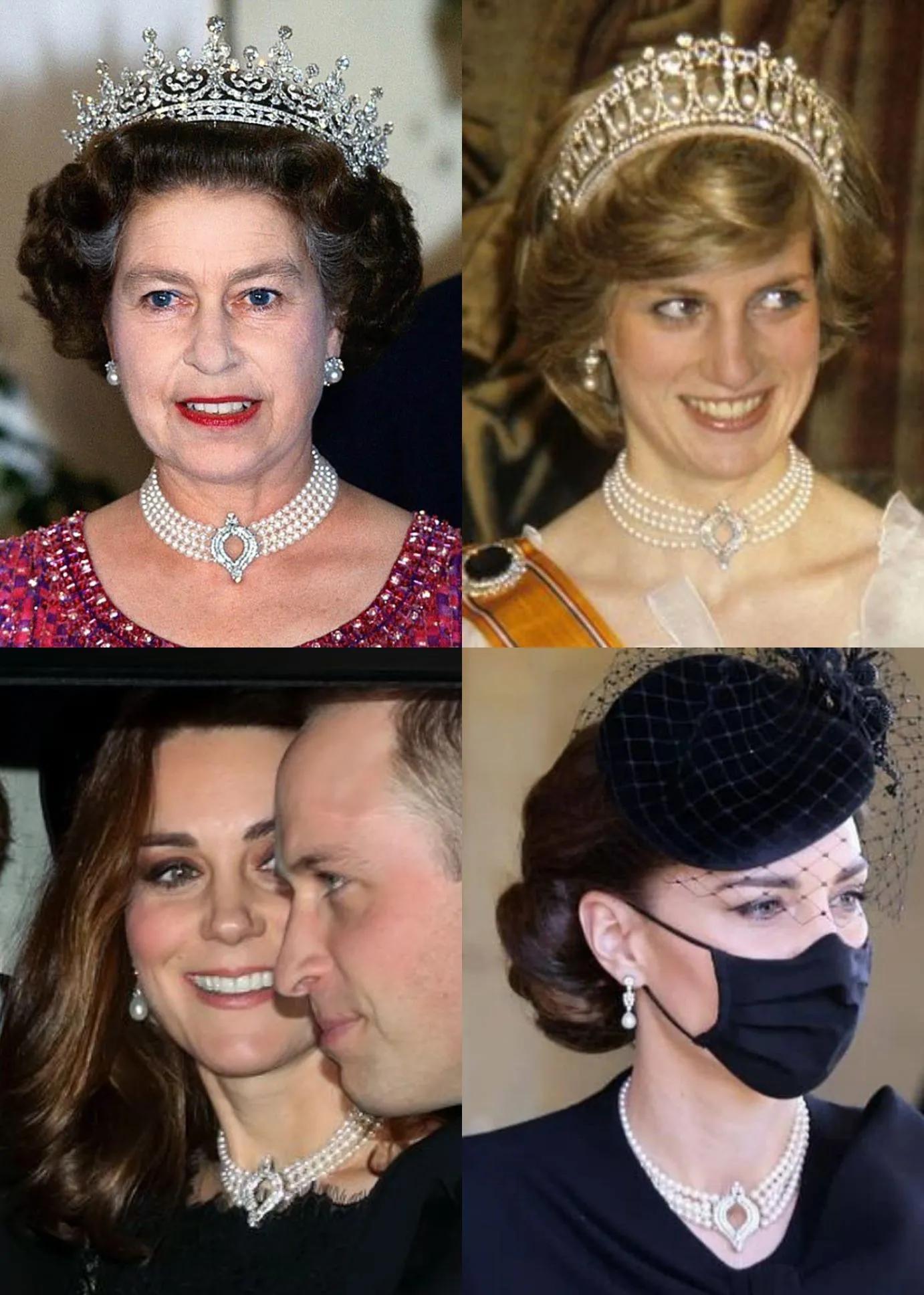 凯特王妃戴过戴安娜的什么珠宝,凯特王妃佩戴女王珠宝