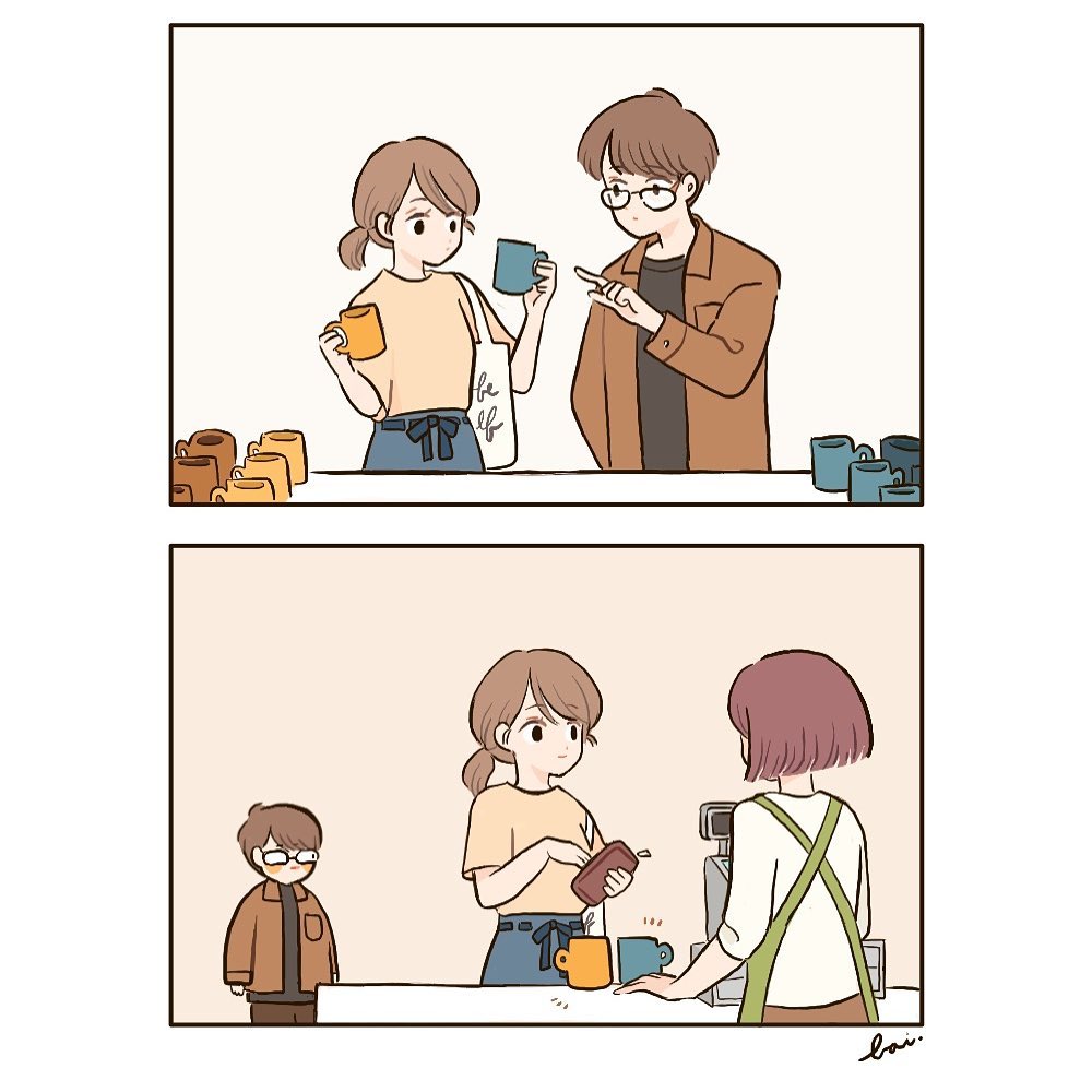 最温馨的情侣小漫画,温馨情侣漫画