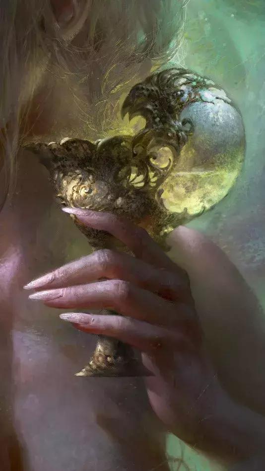 他的手绘原画太牛了，笔下美*欲人**欲飘仙，色调与笔感美煞无数网友