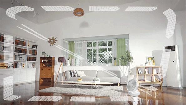 家用空气循环风立体扇,风扇家用卧室超静音空气循环扇