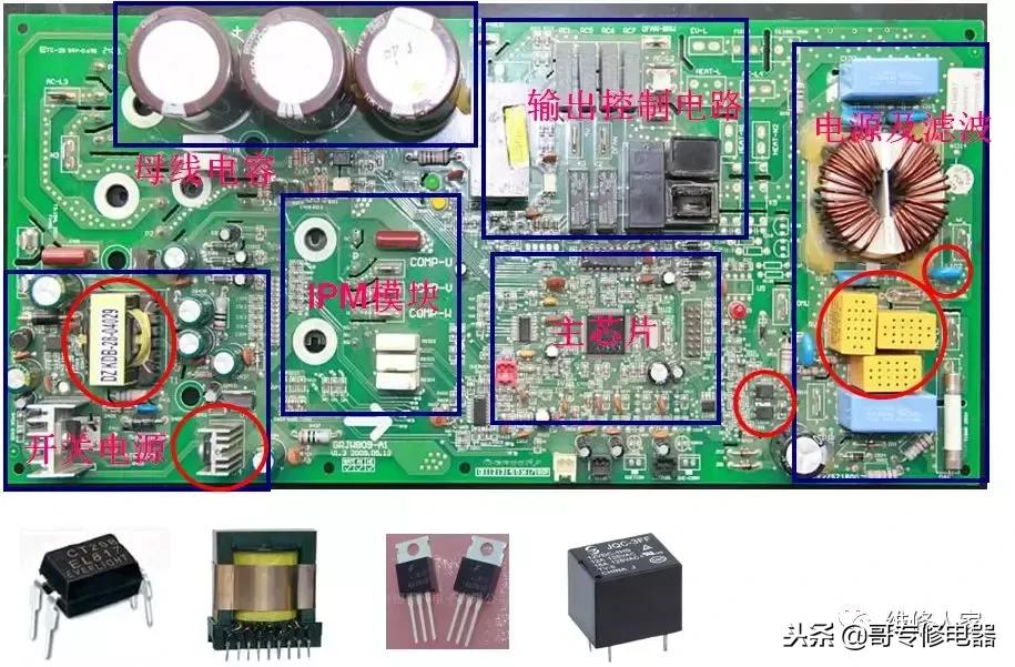 格力变频空调小方板维修如何下手,变频空调维修知识培训