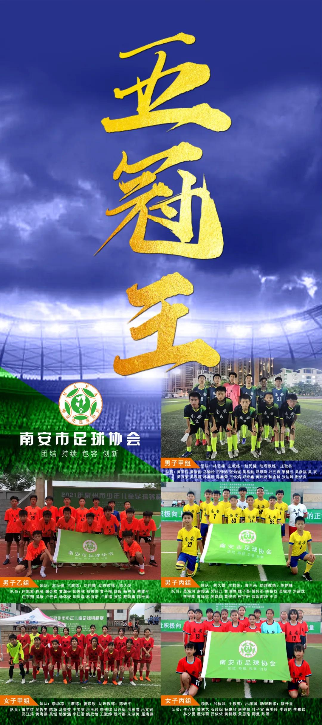 泉州市少年儿童锦标赛,2024年泉州少年儿童足球锦标赛