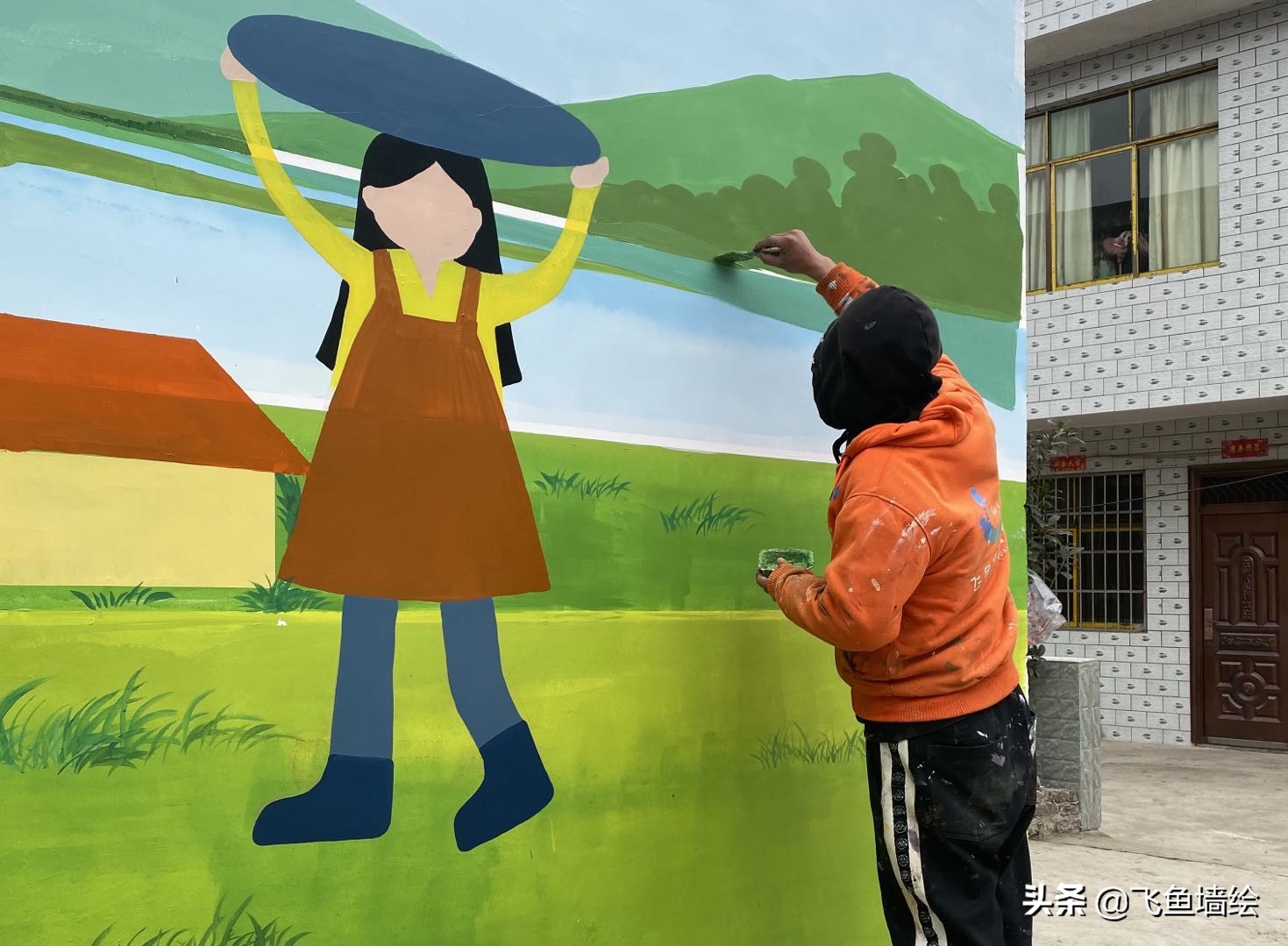 墙绘怎么画平整图片,墙绘怎样画写意