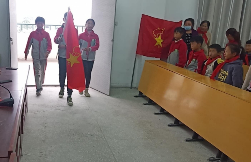 王河中心小学新少先队员入队仪式,郭店完全小学少先队入队仪式