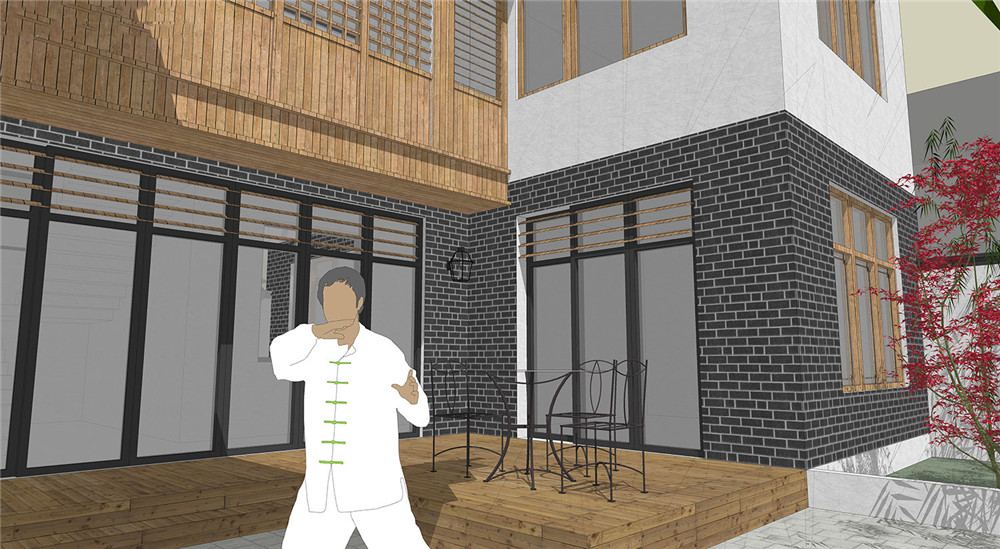 徽派中式自建独栋庭院小别墅,自建徽派中式小别墅100平米