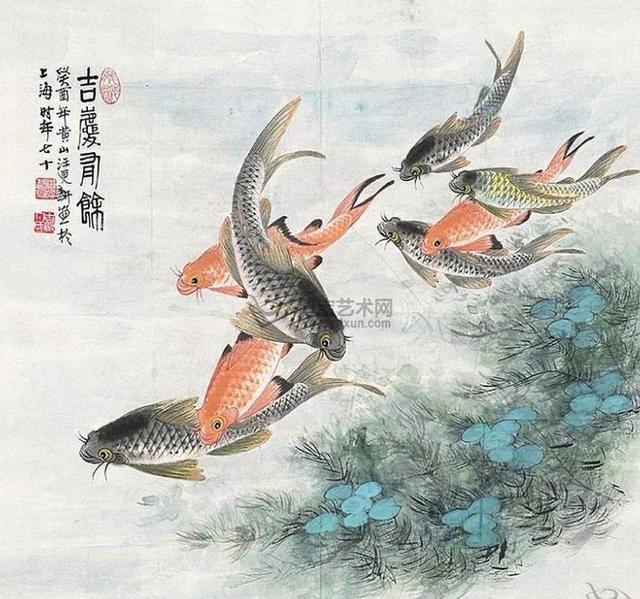 画坛“鱼虎双王”——他画鱼,鱼活;他画虎,虎威