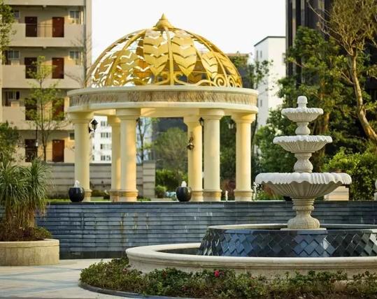 庭院景观亭效果图大全,庭院廊亭设计