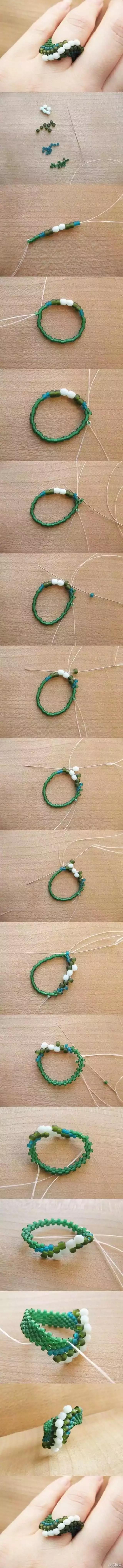 串珠春夏秋冬教程,串珠教程一根线