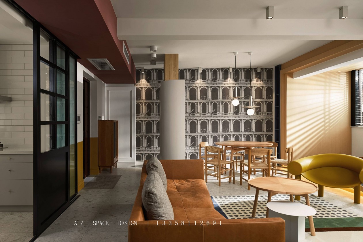 “拼一脸的缤纷染一屋的色块做最精彩的自己”原木家具最百搭