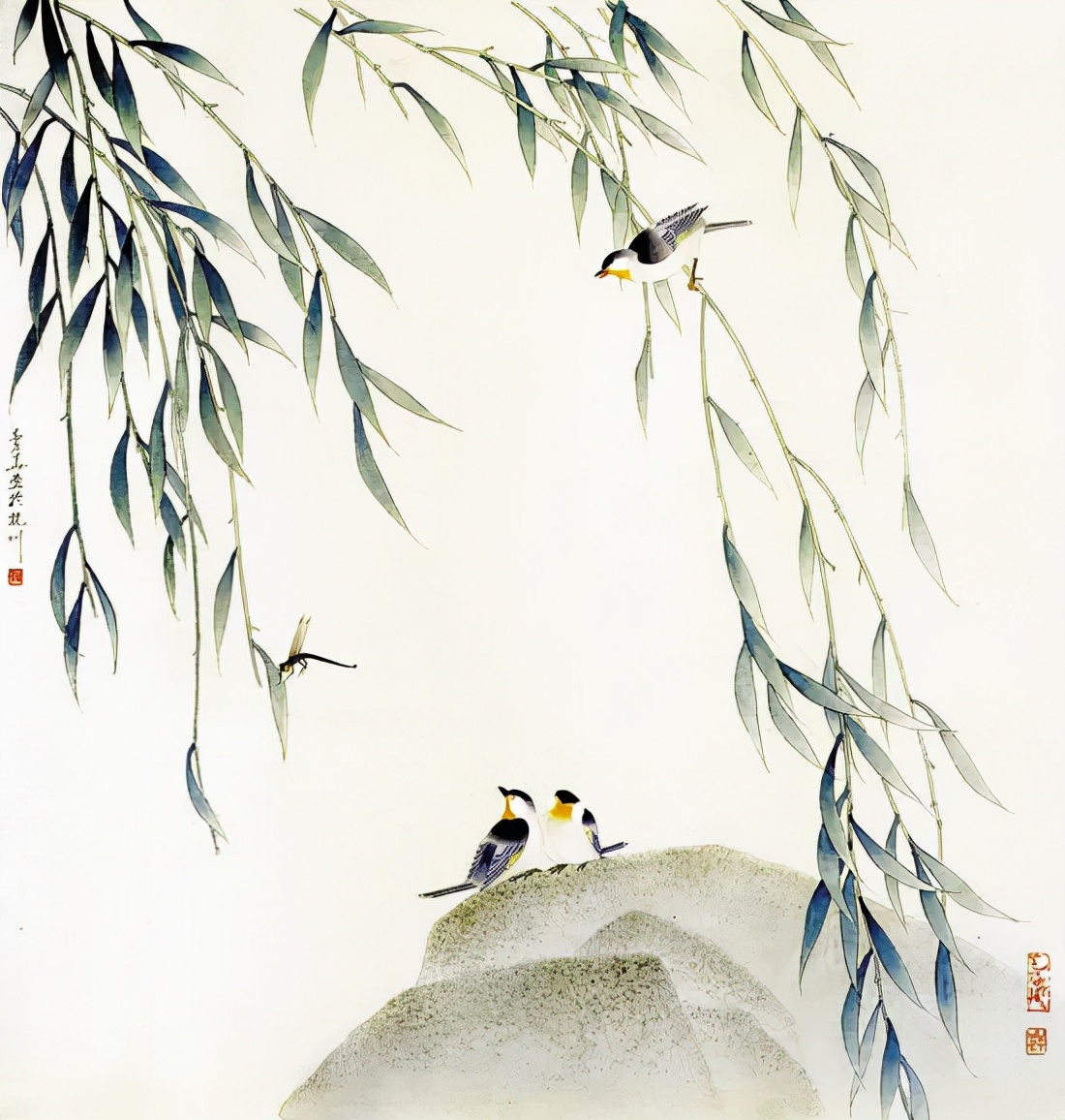 杜曼华花鸟作品欣赏,淡雅空灵杜曼华工笔花鸟作品40幅