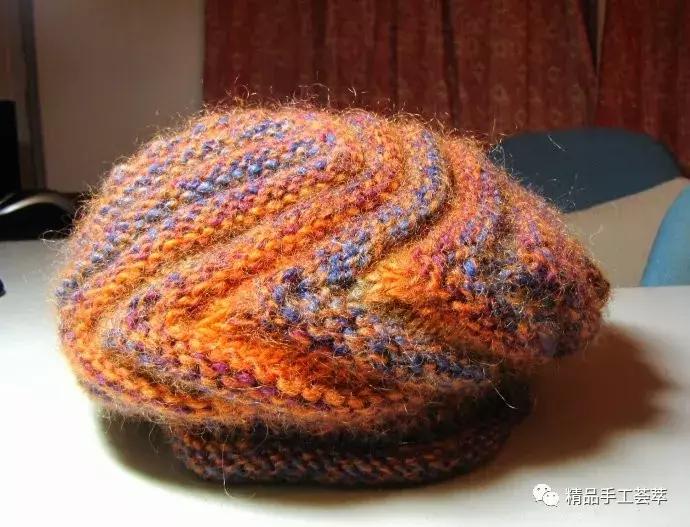 60-70岁洋气帽子织法初学,水波纹帽子的织法视频