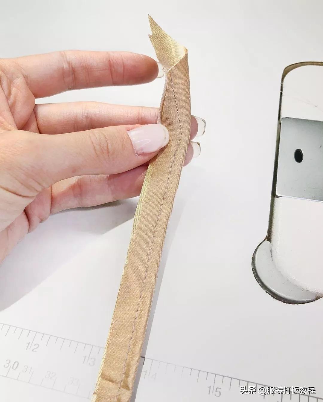 衣服直角小袢怎么做,才智服装技术