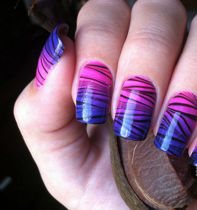 大理石美甲教程图片大全集,大理石美甲初学者必备