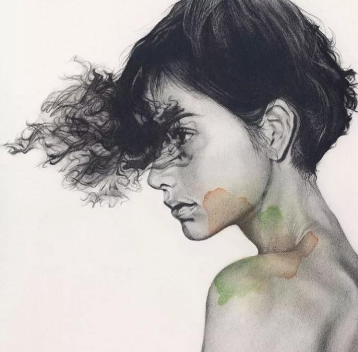 日本艺术素描画家,日本画家的素描作品