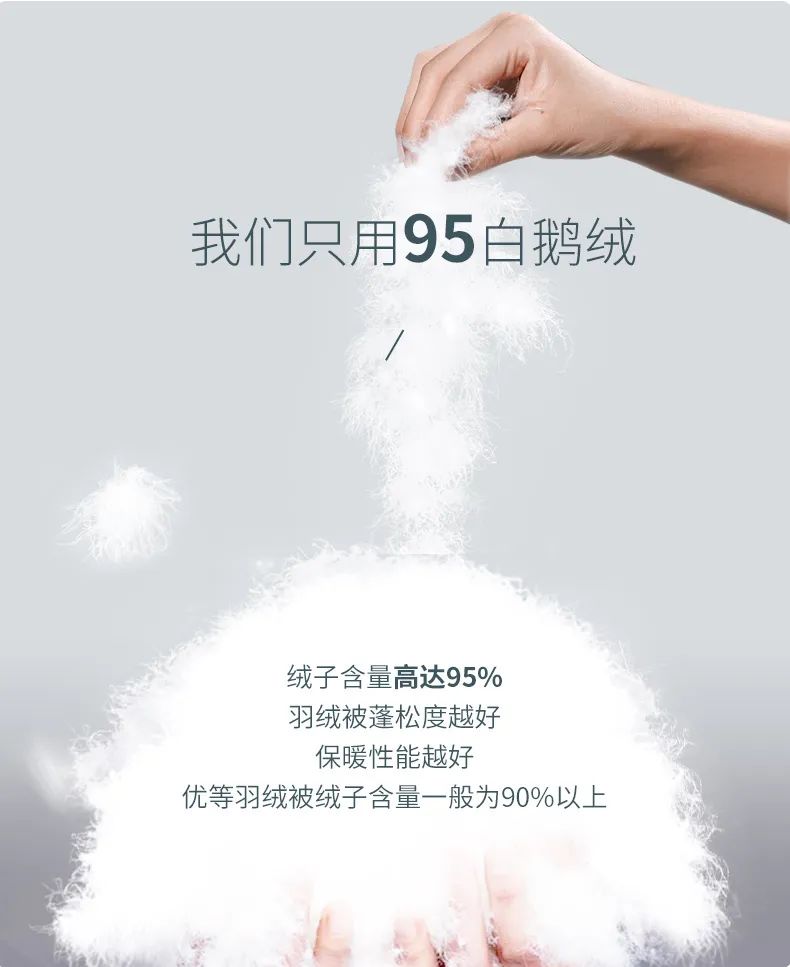 用了这条鹅绒被，感觉以前都白睡