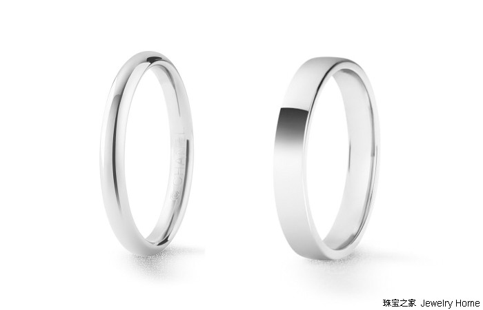 普通又简单的婚戒,简单款式无钻戒指