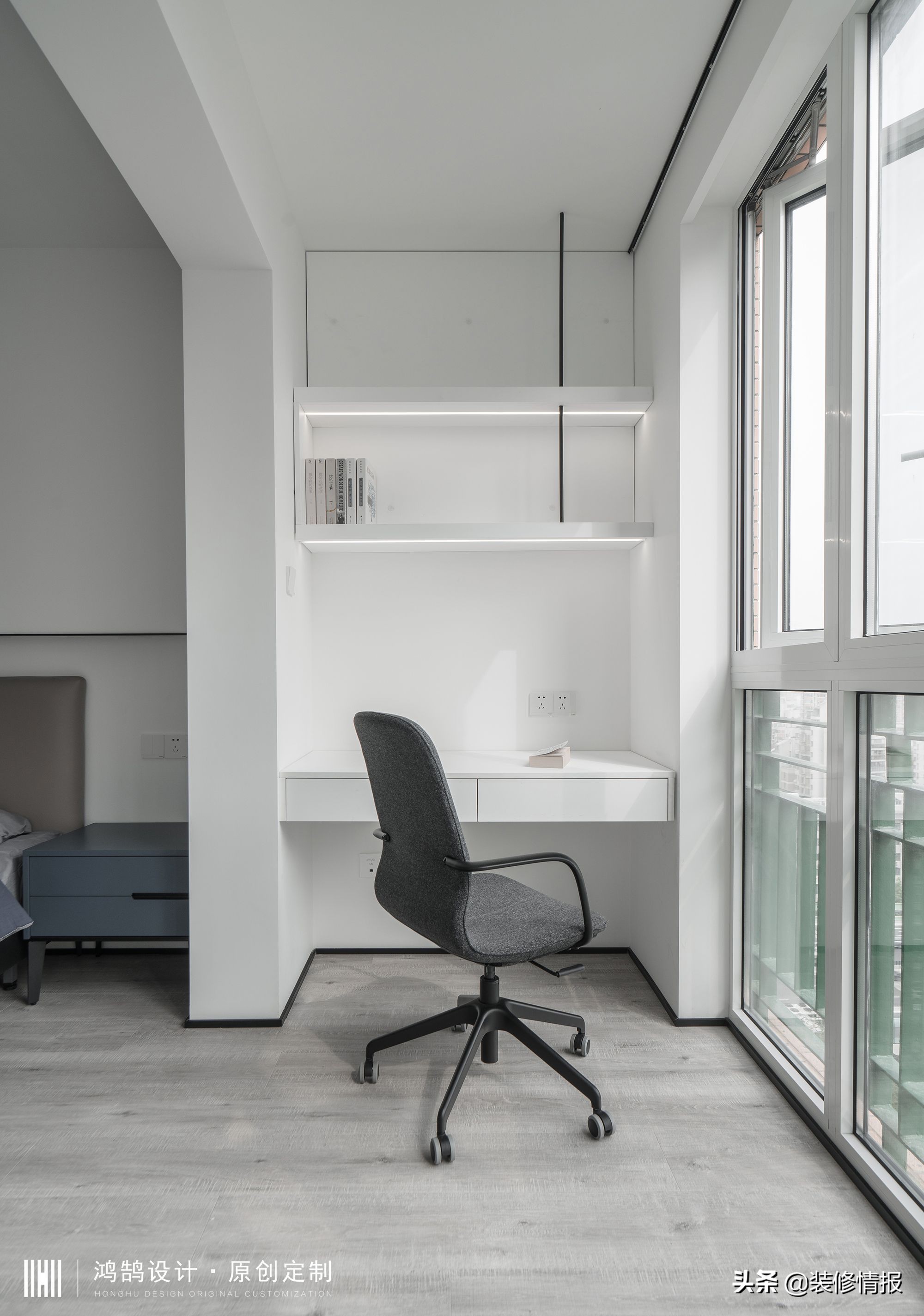 极简三代同堂效果图,极简风一家三口