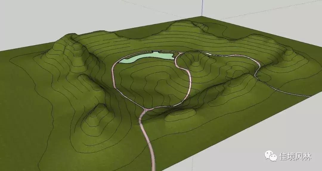 sketchup景观庭院建模步骤,sketchup景观建模入门教程