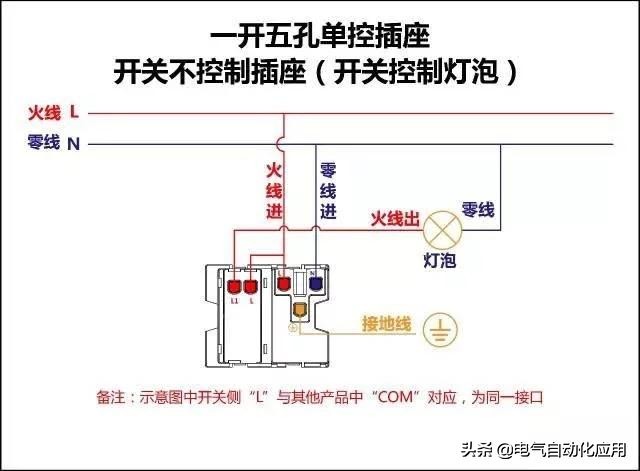 三控开关5个接线孔怎样接线,4个接线的点火开关接线视频